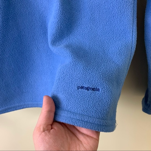 Patagonia Capilene Fleece Quarter-Zip Midweight Pullover in Size Small | Blue - Picture 3 of 10
